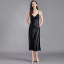 Women’s Silk Long Nightgown - Summer Sleepwear SQ311 front view