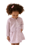 Lilax Baby Girls Long Sleeve Shrug Knit Girls Cardigan Childrens Bolero Lilac