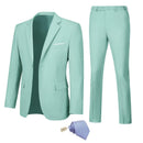 mint green slim fit suit with blazer, pants, and tie for men, ideal for parties and special occasions