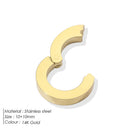14K gold plated skeleton clasp for DIY jewelry making, crafted from high-quality stainless steel.