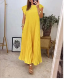 ChicEase Women's Loose Solid Color Dress – Relaxed Fit