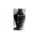 Elegant women's pendant necklace with a gold chain and letter 'R', perfect for everyday wear.