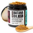 Glow Restore Hair Mask with Batana Oil in a jar, promoting healthier and shinier hair.