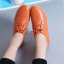 Casual Women’s Flats, Nurse Shoes, British Style Leather