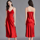 Women’s Silk Long Nightgown - Summer Sleepwear SQ311 front view