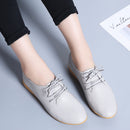 Casual Women’s Flats, Nurse Shoes, British Style Leather