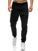 Casual pants for men in black, featuring a comfortable fit and stylish design, perfect for any casual occasion.