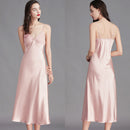 Women’s Silk Long Nightgown - Summer Sleepwear SQ311 front view