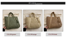 Fashion Straw Shoulder Bag with Mahogany Pendant