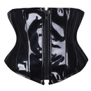 Sexy Short PU Leather Waist Clip Corset for Women