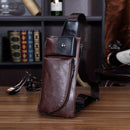 Versatile waist bag crafted from high-quality PU leather, featuring zipper buckle opening and stylish design.