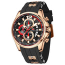 MINI FOCUS big dial men's watches with black rubber strap and bold 48mm case, perfect for all styles.