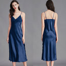 Women’s Silk Long Nightgown - Summer Sleepwear SQ311 front view