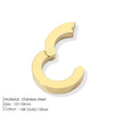 eManco High Quality Stainless Steel 14K PVD Gold Plated Round Skeleton Clasp Head for DIY Bracelet Necklace Jewelry Making