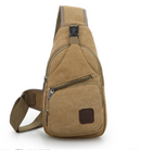 Versatile chest bag for cycling featuring a sleek ergonomic design and multiple compartments in a tan color.