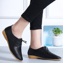 Casual Women’s Flats, Nurse Shoes, British Style Leather