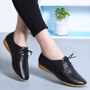 Casual Women’s Flats, Nurse Shoes, British Style Leather