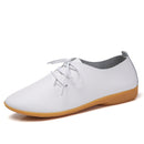 Casual Women’s Flats, Nurse Shoes, British Style Leather
