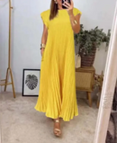 ChicEase Women's Loose Solid Color Dress – Relaxed Fit