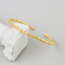 Women's Fashion Simple Irregular Bracelet in gold, featuring a textured design, perfect for elevating any outfit.