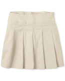 The Childrens Place Girls Pleated SkortBisquit Single4