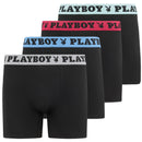 Playboy mens boxers 4 pack featuring stylish designs and comfortable fit, perfect gift for men.