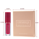 12 pcs Moisturizing Velvet Matte Lipstick Gift Box displayed with dimensions and packaging details.