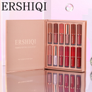 12 pcs Moisturizing Velvet Matte Lipstick Gift Box featuring glossy reds and velvety finishes.