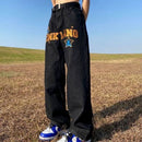 Retro American Hip-Hop Wide Leg Jeans for Men